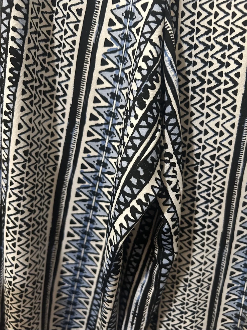 Black & White Patterned Men’s Wide-Leg Pants